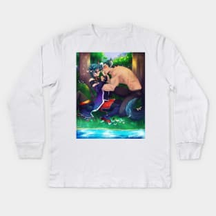 Sheith - Wolf & Witch Kids Long Sleeve T-Shirt